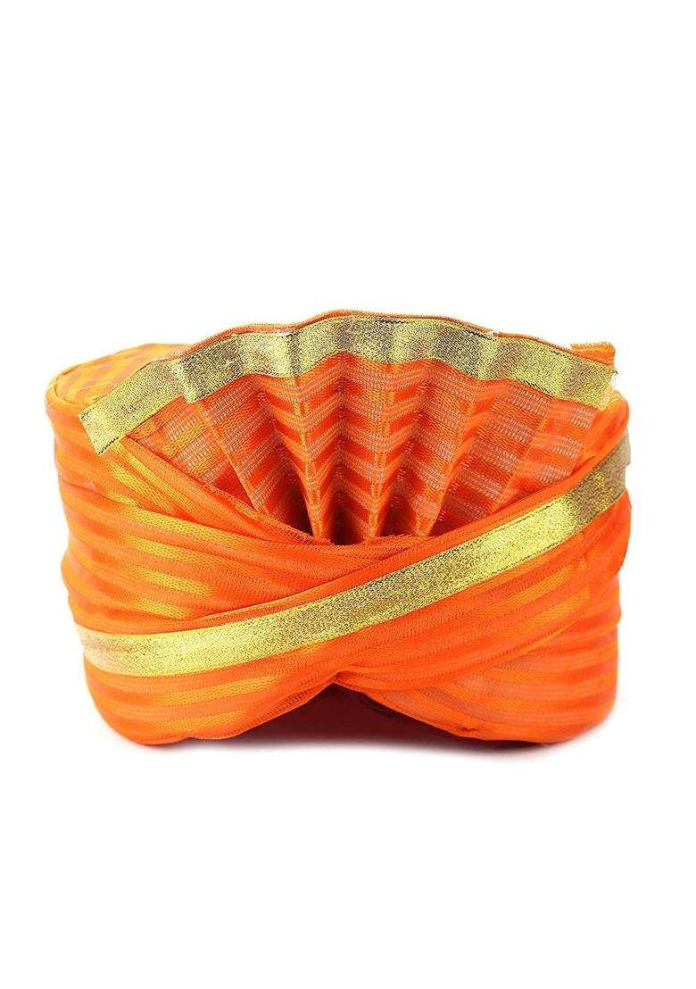 Parnaira Ethnic Traditional Pagri for Barati Groom Dulha Milni and Dholis for Men and Women Unisex Pack of 10 - Indya