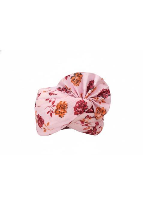 Traditional Wedding Turban Elegant Pink Floral Pack of 10