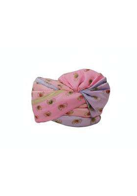 Premium Silk Baraati Pagdi Traditional Wedding Turban Golden Paisley Pink Pack of 10