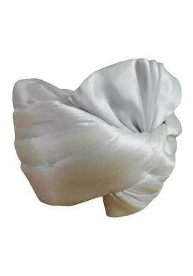 Men Safa Indian Handmade Rajasthani Pagri Top Hat Whiteturban Pag 50 Cms 19 and Half Small