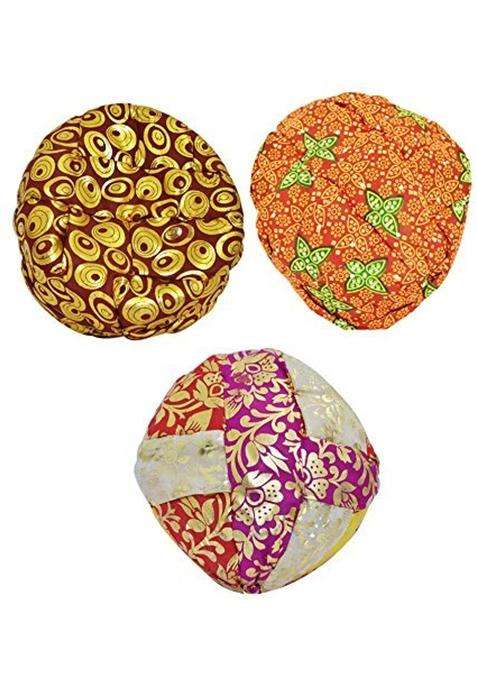 Brown Leaf Rajasthani Pagdi Turban Multicolour Only 1 to 2 Yr Child
