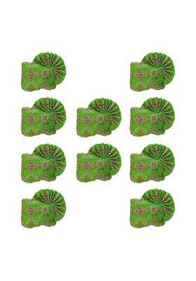 Krypmax Gharati Barati Fancy Printed Designer Pagri Pagdi Welcome Pagri for Barati for Men and Women Pack of 10