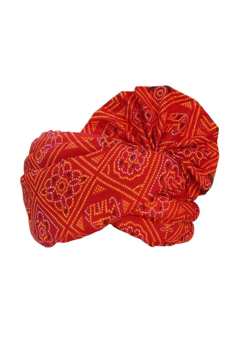 Krypmax Barati Welcome Pagri Gharati Barati Pagri Turban Multicolour Free Size - Indya