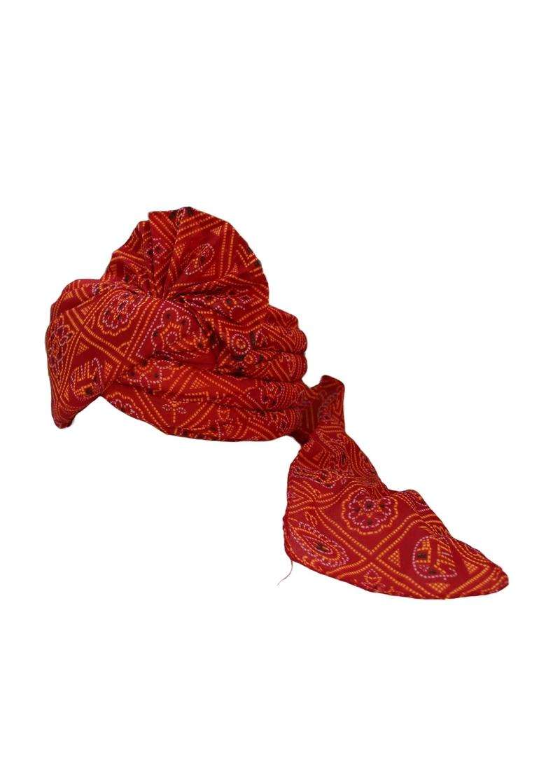 Krypmax Barati Welcome Pagri Gharati Barati Pagri Turban Multicolour Free Size - Indya