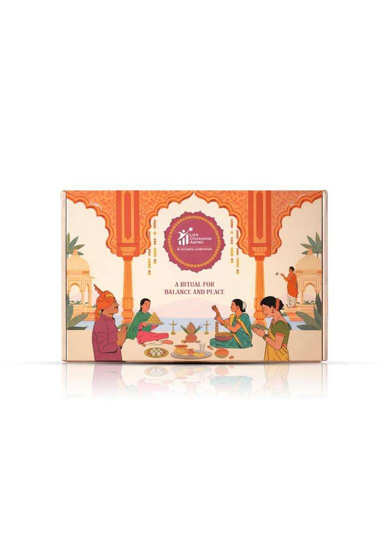 LIFE Changing Astro Multicolour Complete Pooja Kit Traditional Pooja Samagri Set for Daily and Festive Rituals - Indya