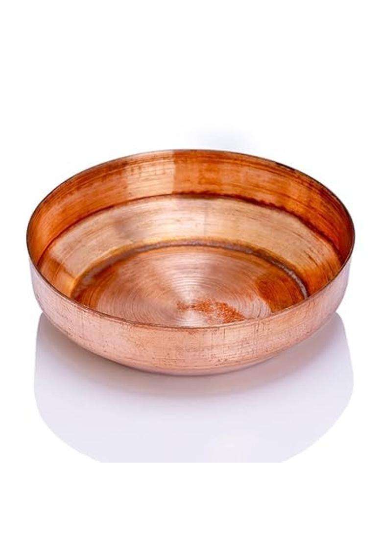 Aditya Shopping Copper Set with Hawan Kund Aachmani Spoon Plate Chimta for Yagya Hawan Pooja Rituals Spiritual - Indya