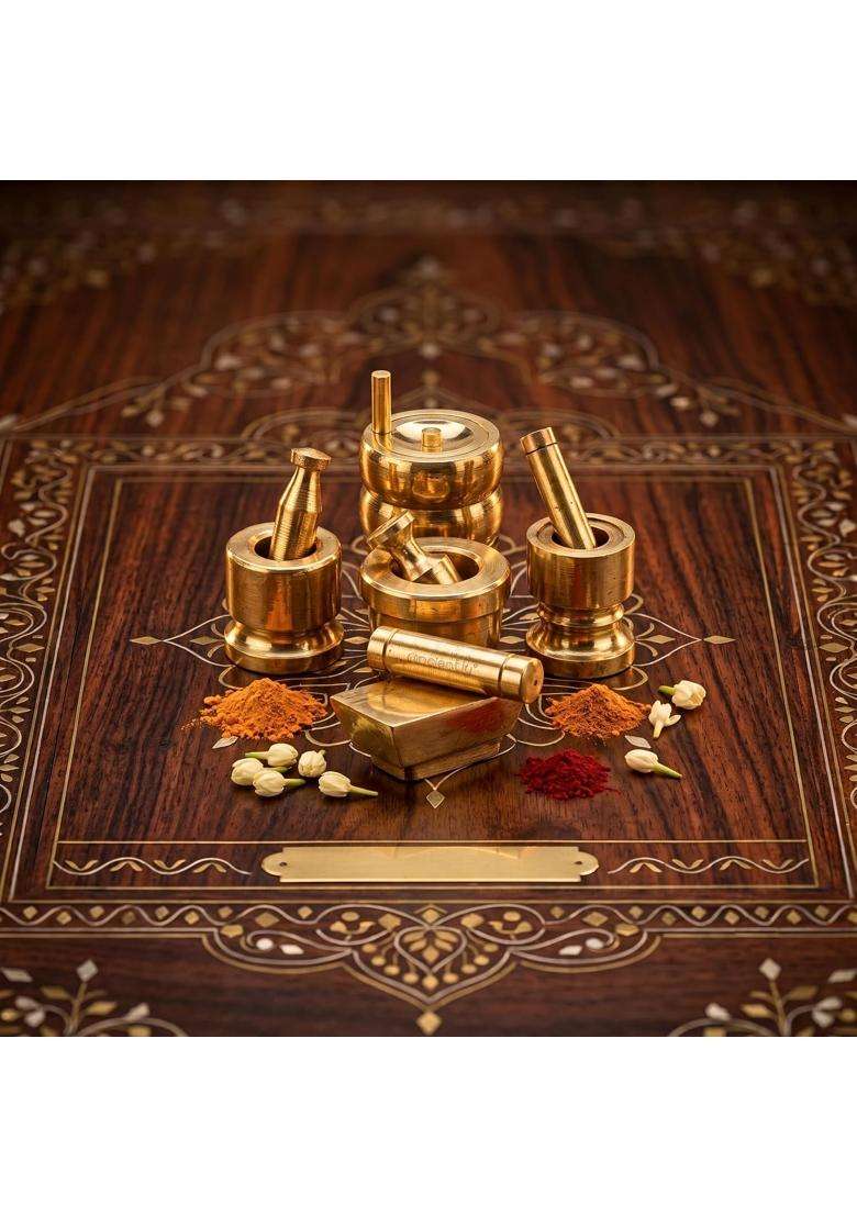 Anciently Gold Gouramma Pooja Set for Varalakshmi Vratham Gowri Habba and Daily Pooja - Indya