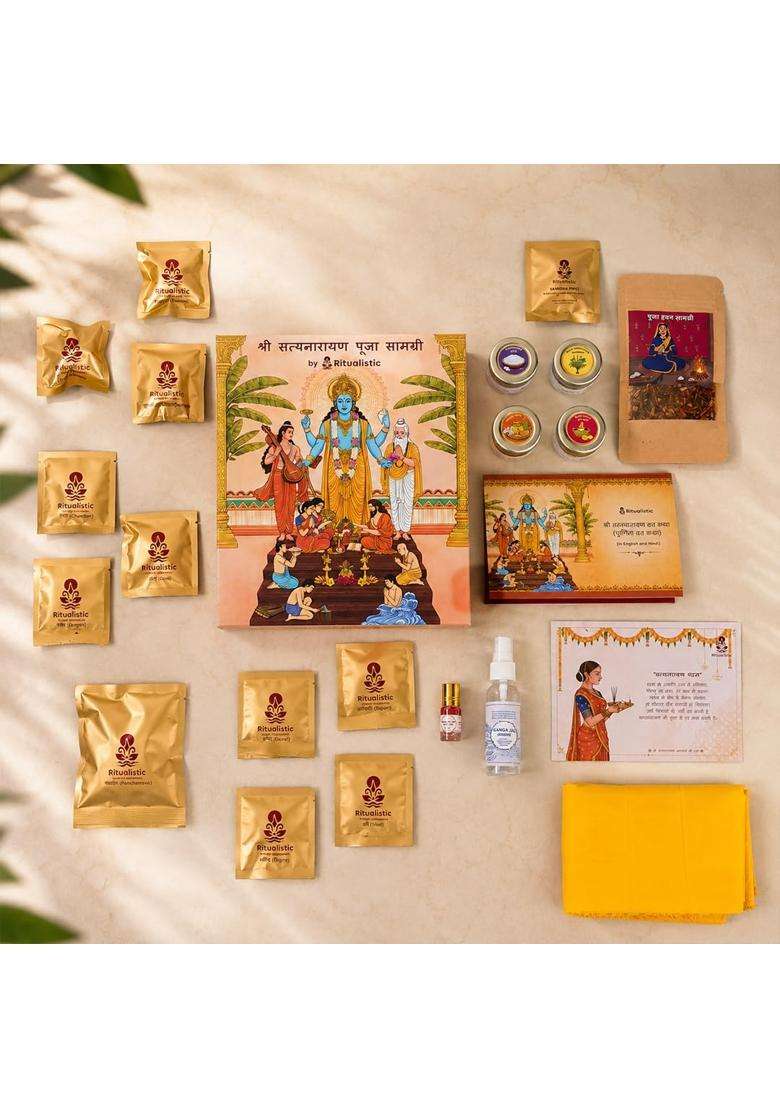 Ritualistic Hawan Samagri Kit Pack of 22 - Indya