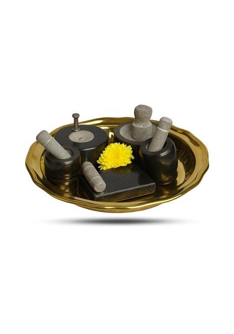 Kipiq Black Stone Pooja Set for Graha Pravesham Vastu Pooja Kit for Housewarming