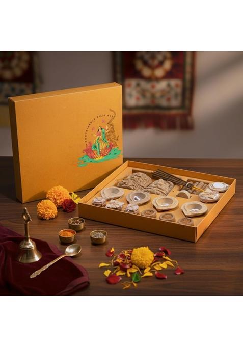 Paudha Multicolor Sustainable Pooja Kit a Festive Gift Set Pooja Hamper Eco Essence of Worship