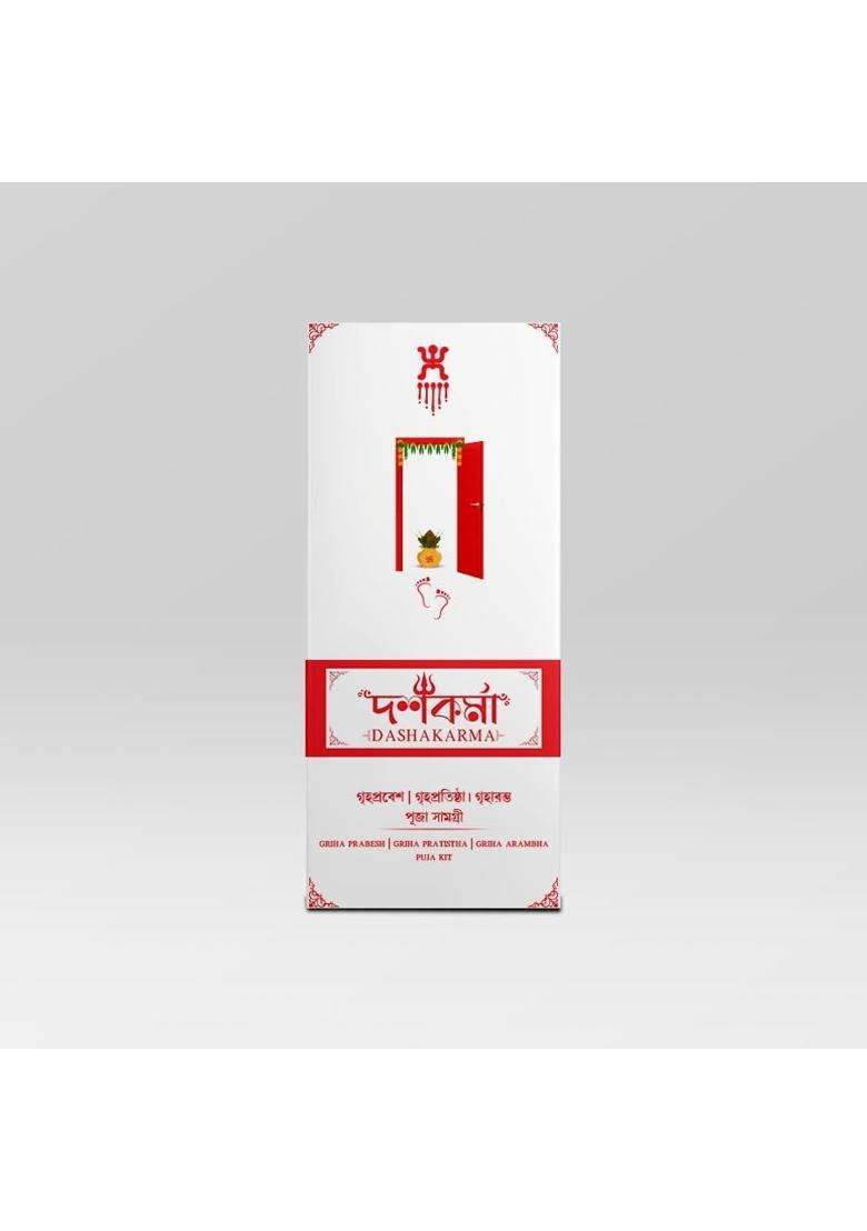 Dashakarma Red Grihaprabesh PUJA Kit Grihaprabesh PUJA Samagri - Indya