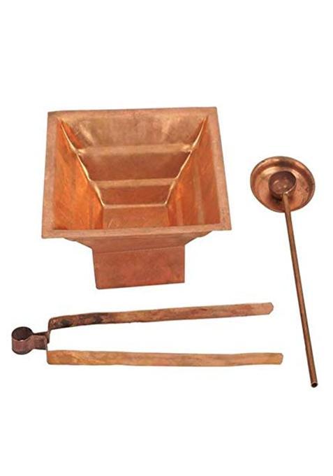 The Himalayan Collections HC Copper Made Havan Suchi Spoon