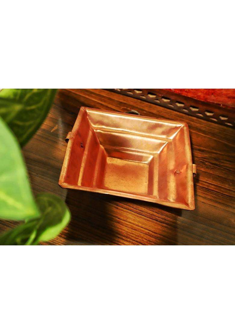 Shiv Shakti Arts Handmade Pure Copper Hawan Kund for Home Puja and Hawan Purpose for Diwali Laxmi Pooja - Indya