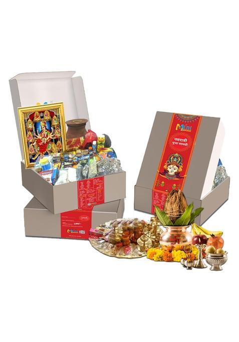 Navratri Puja Kit Items Durga Pooja Kit with Aarti Book the Best Kit for Navdurga Puja Set of 51