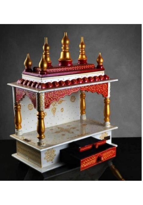 Kamdhenu Art and Craft Wooden Temple Home Temple Pooja Mandir Pooja Mandap Temple 7