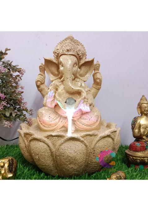 Craftisan Decorative Ganesha Water Fountain for Home Decor Office Indoor and Outdoor Garden Puja Room Vaastu