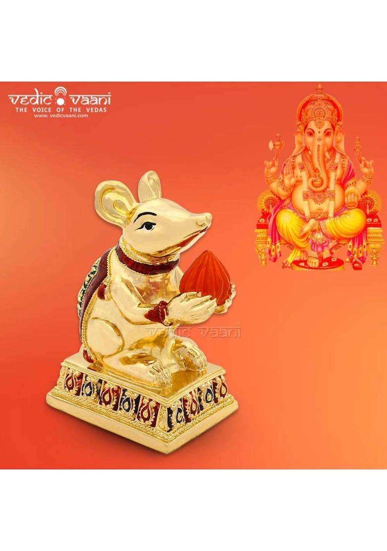 Vedic Vaani Multicolour Shree Subh Vinayak Laxmi Kalash Coconut with Leaves - Indya