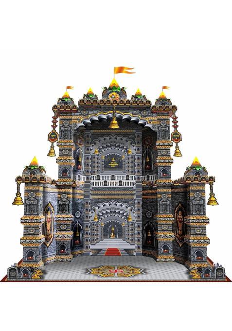 Shree Space SM2 DIY Craft Stone Mandir Makhar Decoration Ganesh Jayanti