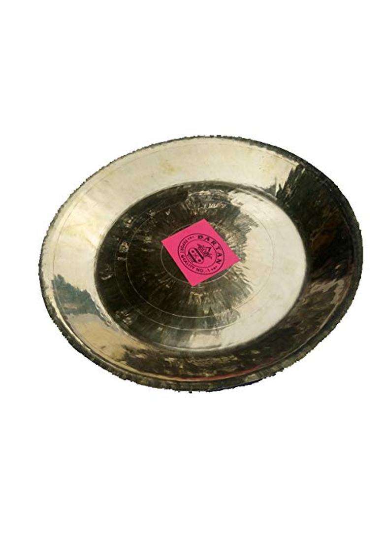 Gold Bartan Brass Puja Thali All Hinhu Puja All Fastival - Indya