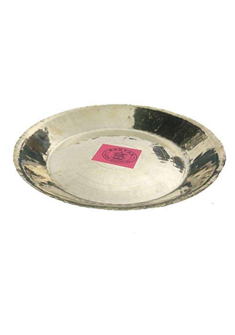 Gold Bartan Brass Puja Thali All Hinhu Puja All Fastival - Indya
