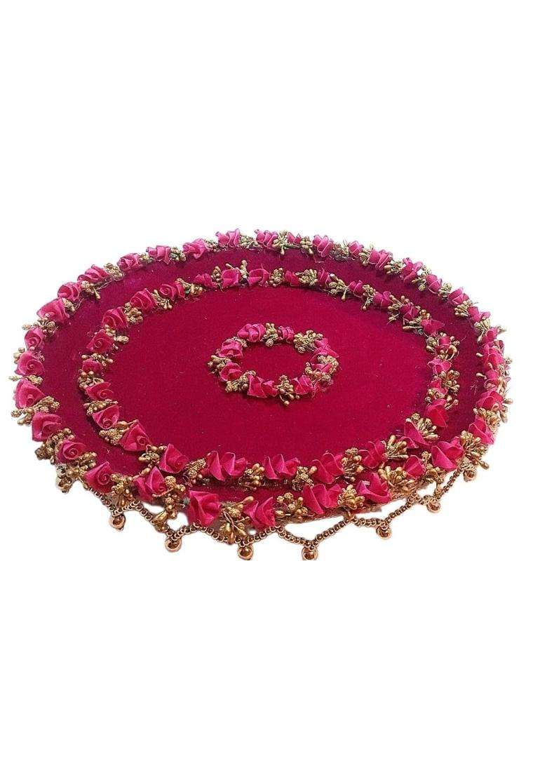 Giftsbouquet Karwachauth Thali Set I Karvachauth I Karwa Chauth I Karva Chauth Puja Stainless Steel Thali Set - Indya