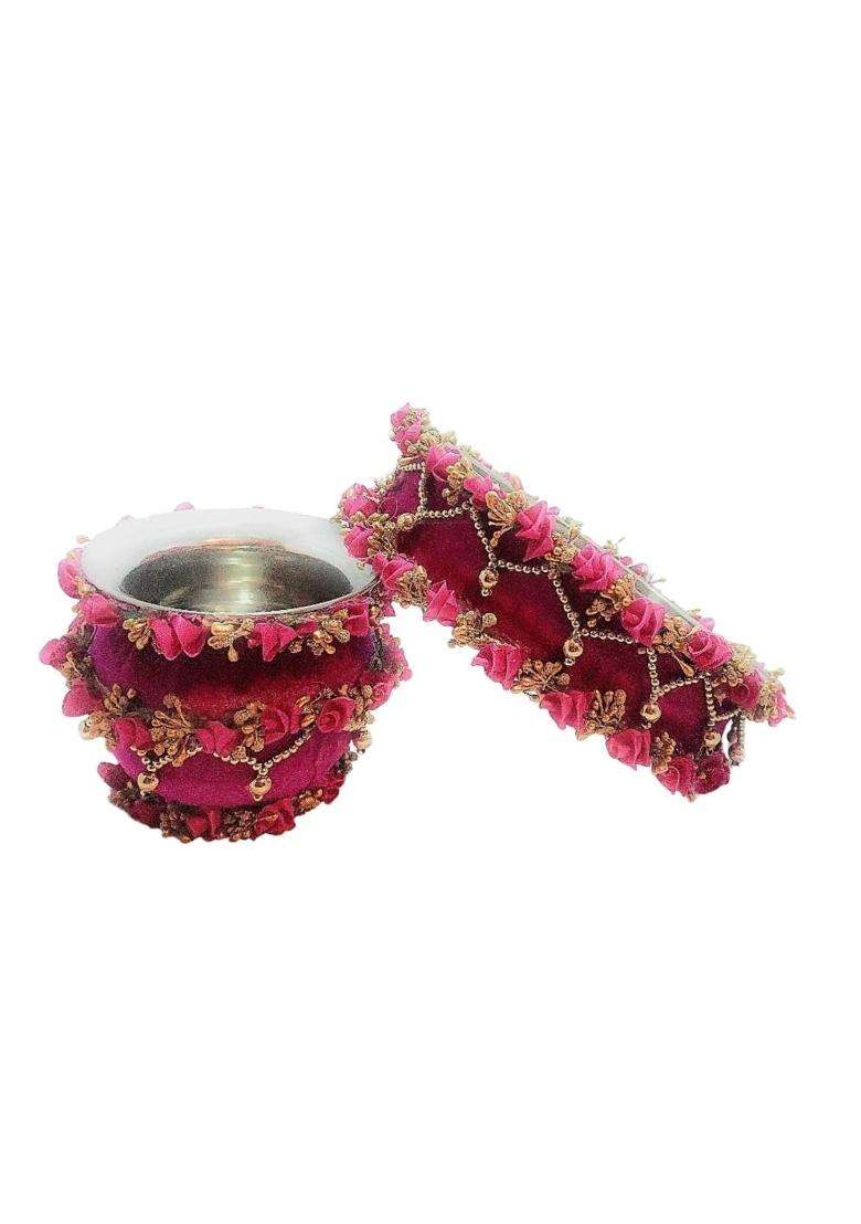 Giftsbouquet Karwachauth Thali Set I Karvachauth I Karwa Chauth I Karva Chauth Puja Stainless Steel Thali Set - Indya