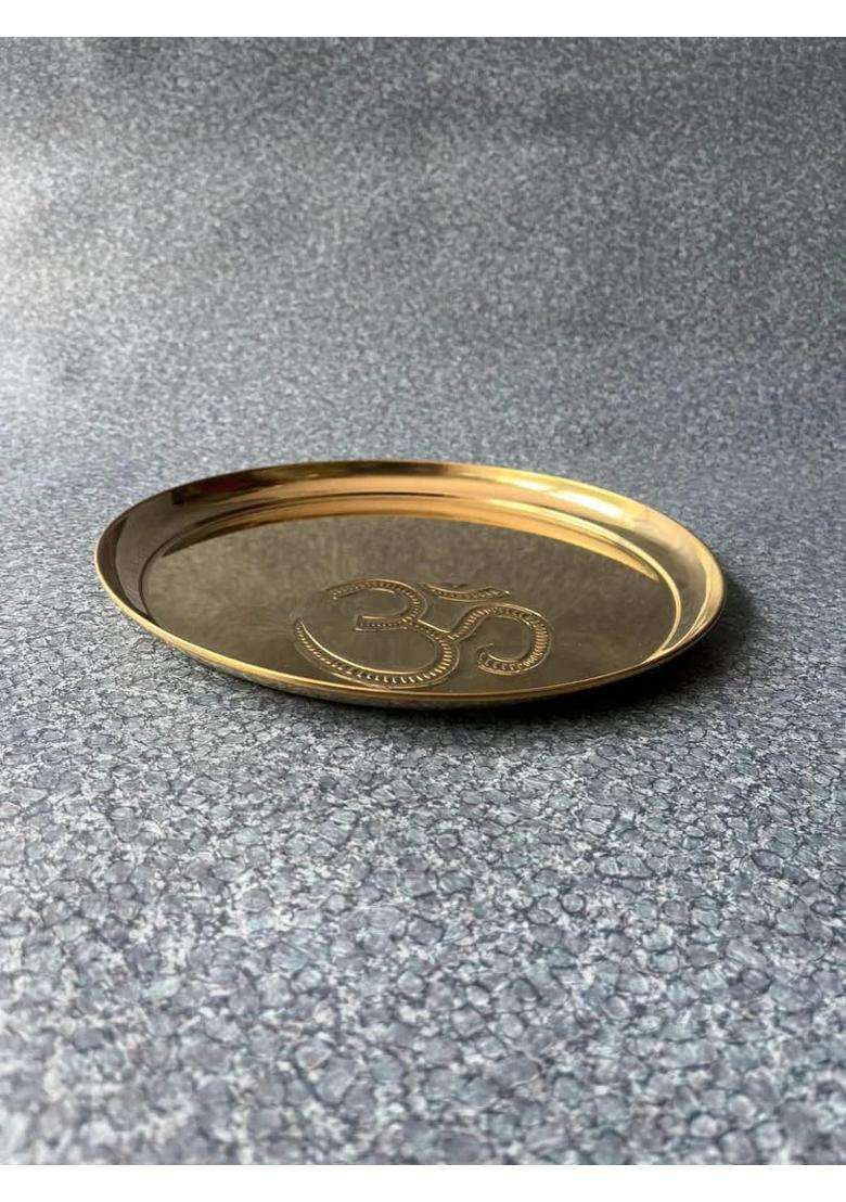 Brass Globe Gold Pooja Article - Indya