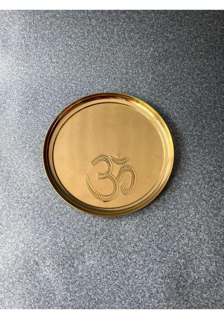 Brass Globe Gold Pooja Article - Indya
