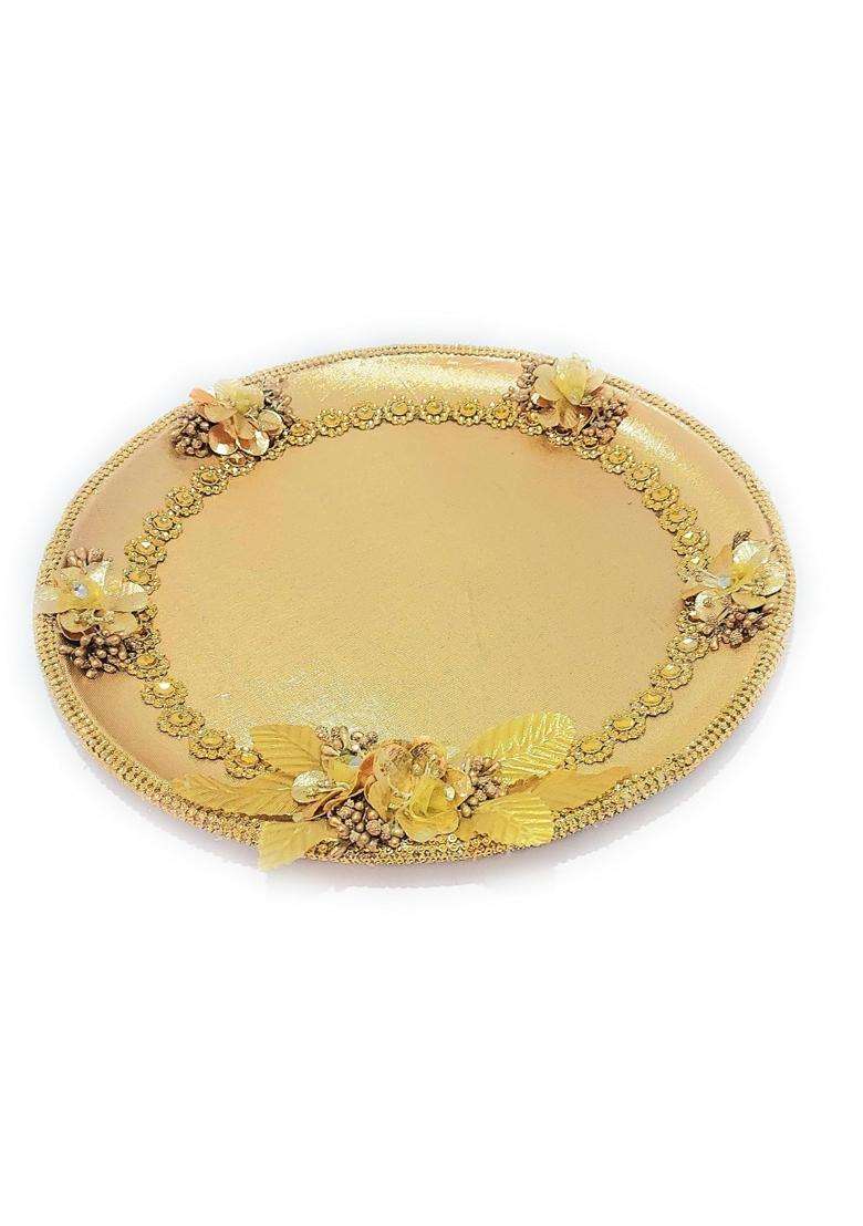 Giftsbouquet Karwachauth Thali Set I Karvachauth I Karwa Chauth I Karva Chauth Puja Stainless Steel Thali Set - Indya