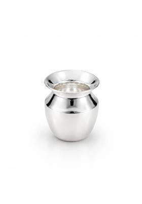 Pure Silver Kalash Lotani for Pooja Traditional Silver Pooja Kalash for Home Temple Mandir Griha Pravesh