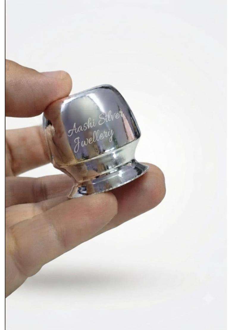 Pure Silver Kalash Lotani for Pooja Traditional Silver Pooja Kalash for Home Temple Mandir Griha Pravesh - Indya