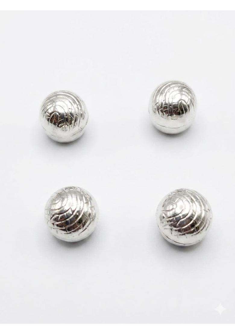 Silvynor Pure Silver Supari for Pooja Chandi Ki Supari for Religious Rituals Pack of 4 - Indya