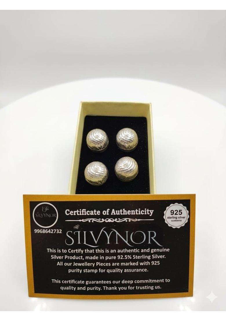 Silvynor Pure Silver Supari for Pooja Chandi Ki Supari for Religious Rituals Pack of 4 - Indya