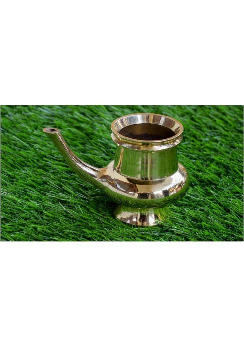 Kerala Craft Pure Brass Kindi Lota Lutiya Pooja Kalash Sacred Water Vessel for Home Kerala Temple Wedding - Indya