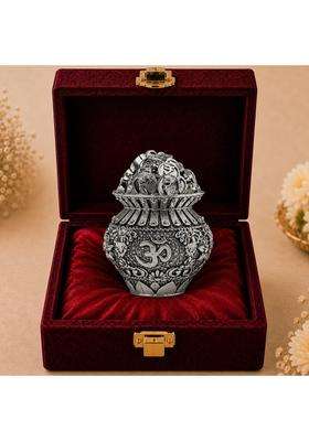 Diviniti 999 Silver Plated Kuber Kalash with Luxury Gift Box