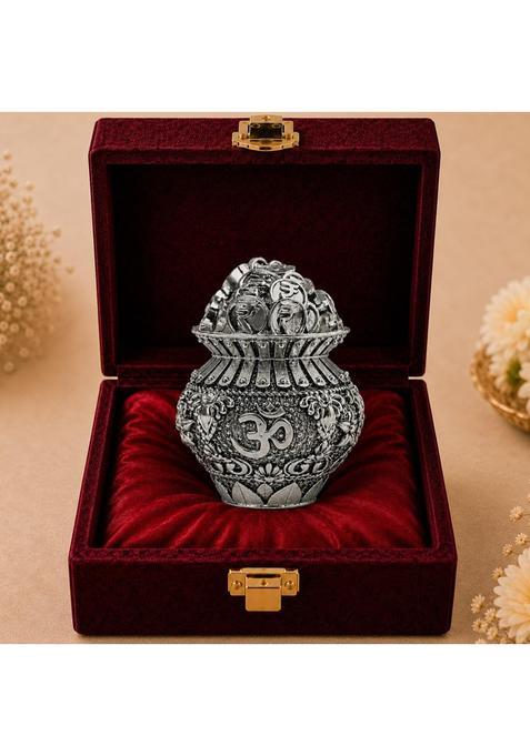 Diviniti 999 Silver Plated Kuber Kalash with Luxury Gift Box