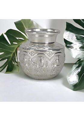 Pure German Silver Ashtalakshmi Chombu Kalash 10 X 8 X 15 Cms Ashtalakshmi Lota Astalakshmi Kalash Set 460Gms