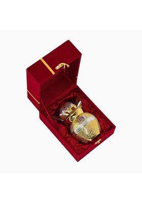 Svanam Royal Brass Om Kalash Set Gold Silver Finish Pooja Kalash with Lid