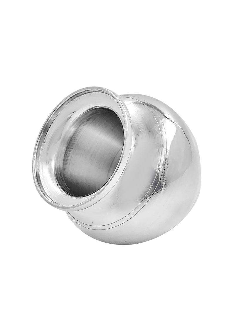 MAA Silver Pure Silver Plain Kalash Lota BIS Hallmarked with Mirror Finish Perfect for Gifting Home Office - Indya