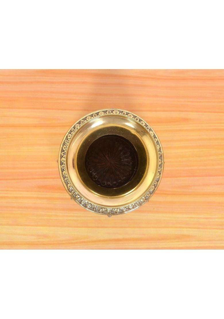 Dattatreya Bronze Ashtalakshmi Kalash Laxmi Lota Decorative Karwa Chauth Diwali Pooja for Home Decor Temple - Indya
