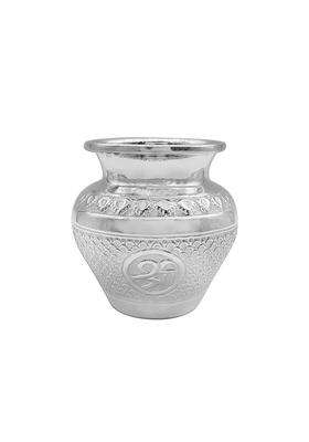 MAA Silver Pure Silver Nakshi Work Kalash Lota BIS Hallmarked Perfect for Gifting Home Office Puja Use