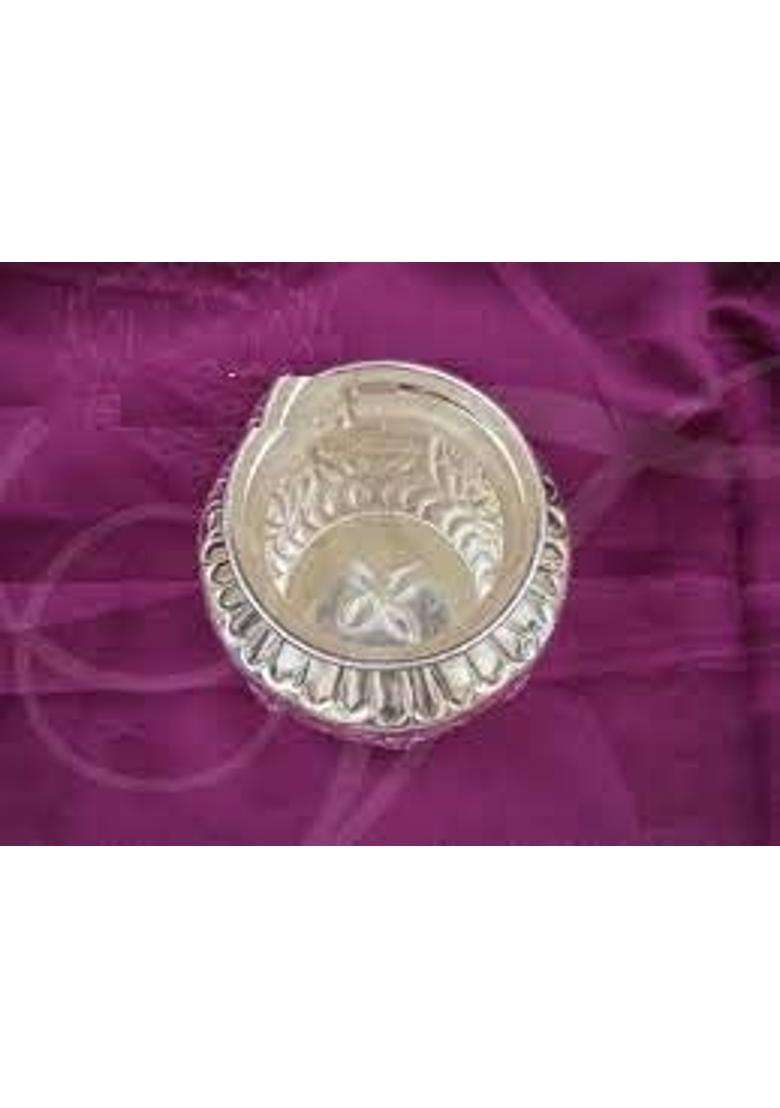 Pure German Silver Designer Nakashi Kalash Lota for Pooja Puja Silver Design Metal Pooja Kalash Chambu Lota - Indya