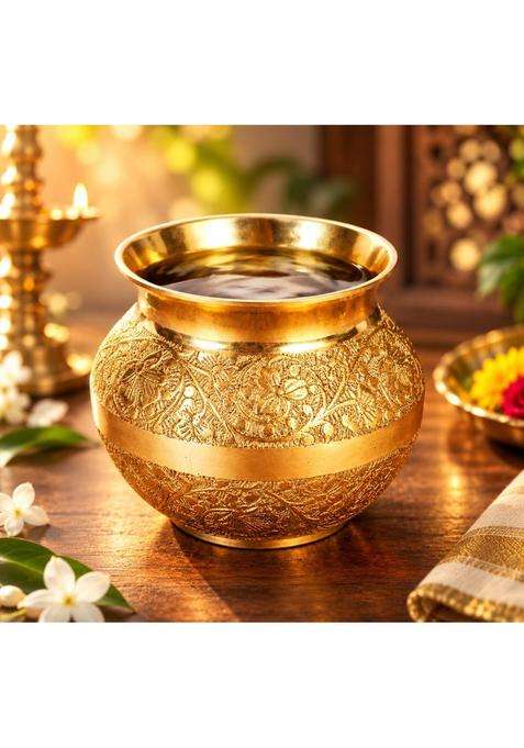 Gold Brass Kalash