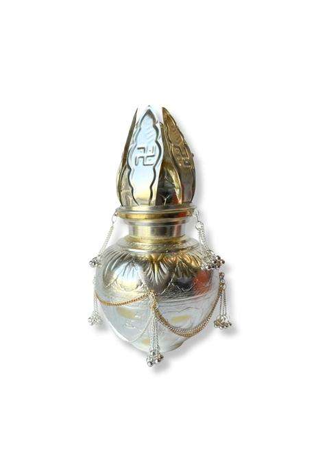 Haldi Mehendi Shaadi 500ML German Silver White Metal Kalash Nariyal Set