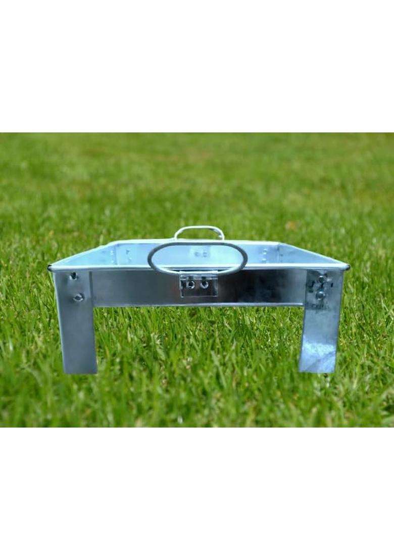 Heavy Iron Havan Kund 12 Inch for Home Large Yagna Kund for Vedic Hawan Rituals Pooja Havan Kund - Indya
