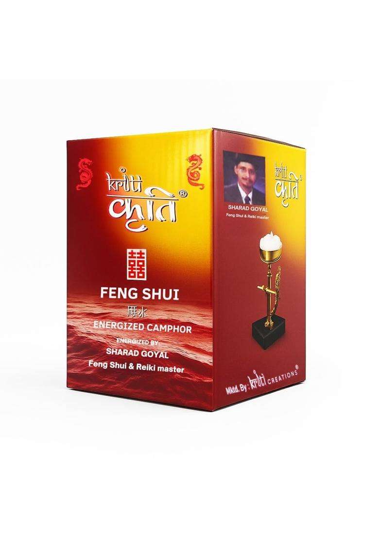 Kriti Creations Feng Shui Energised Camphor Chunks Natural Camphor for Puja Meditation Havan - Indya