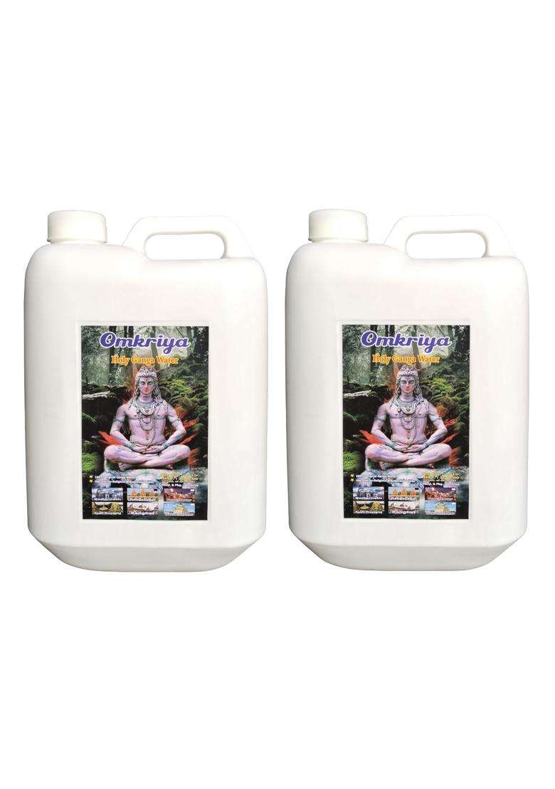 Omkriya White Gangasagar 20 Litre 10 Litre X 2 Pcs Ganga Jal for Puja and Religious Purposes - Indya