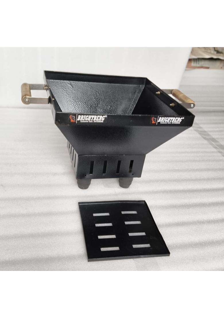 Brightberg Metal Havan Kund for Sacred Fire Rituals Durable and Heat Resistant Powder Coated Fire Pit - Indya