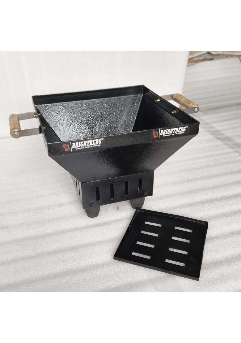 Brightberg Metal Havan Kund for Sacred Fire Rituals Durable and Heat Resistant Powder Coated Fire Pit - Indya