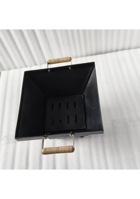 Brightberg Metal Havan Kund for Sacred Fire Rituals Durable and Heat Resistant Powder Coated Fire Pit
